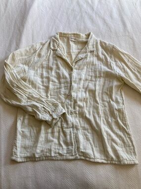 Poudre Organics Cotton Button Down Blouse